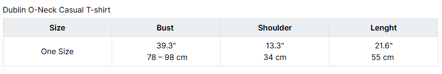 Dublin O-Neck Casual T-shirt