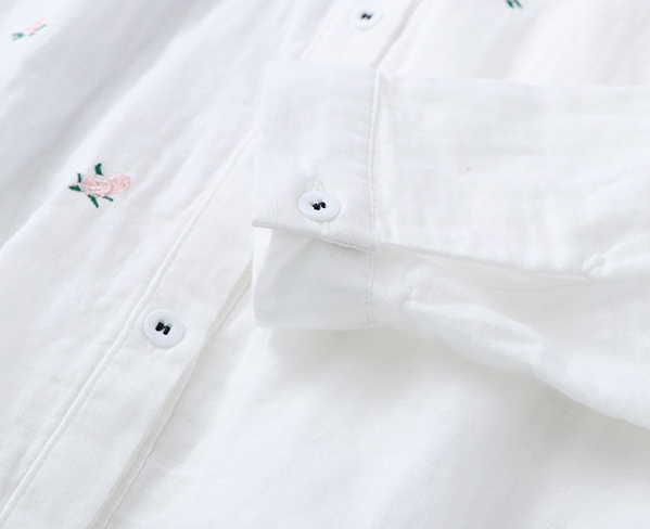 Women's Floral Embroidered Shirt