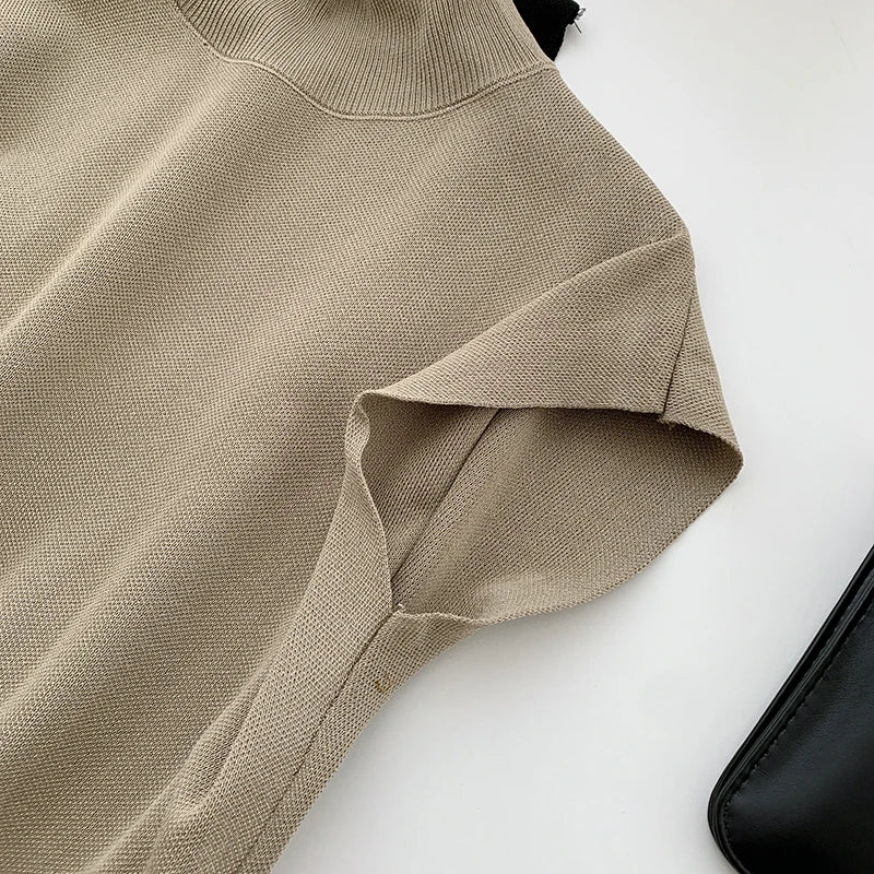 Amsterdam High-Neck Knit T-shirt