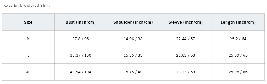 Women's Texas Embroidered Shirt